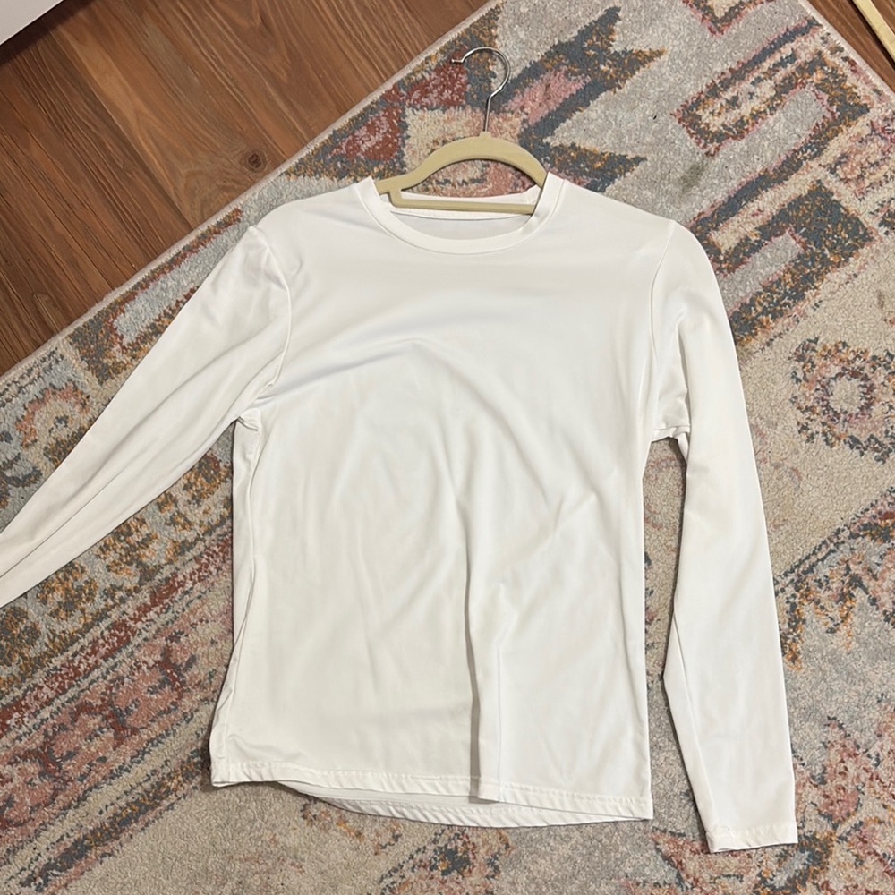 Men's White Long Sleeve Shirt